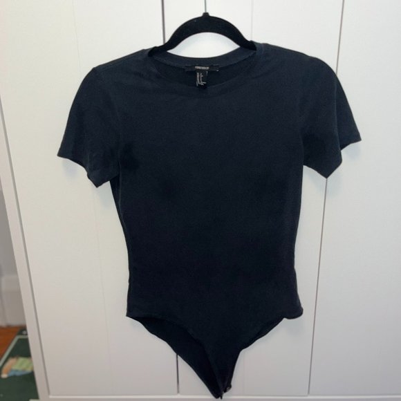 Short Sleeve Grey Bodysuit - Picture 1 of 3